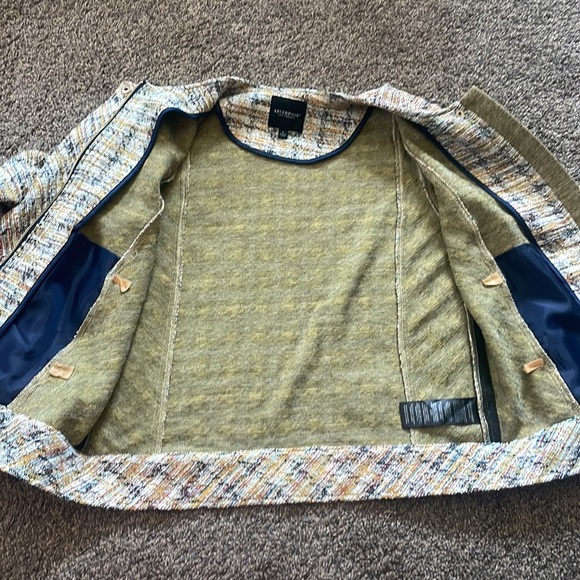 Liverpool Los Angeles Collarless Tweed Zip Jacket - Picture 8 of 8